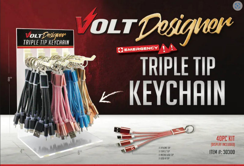 TRIPLE TIP KEYCHAIN - COUNTER DISPLAY KIT
