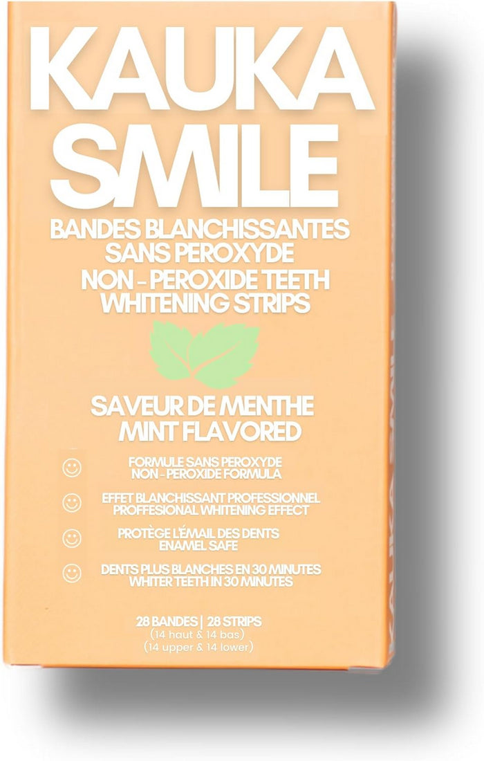 KAUKA SMILE TEETH WHITENING STRIPS (28 STRIPS - 14 APPLICATIONS)