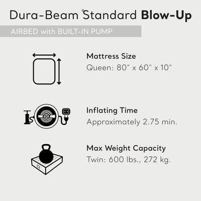 QUEEN PILLOW REST CLASSIC AIRBED W/ FIBER-TECH RP