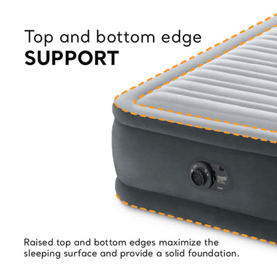 TWIN COMFORT-PLUSH AIRBED WITH FIBER-TECH RP