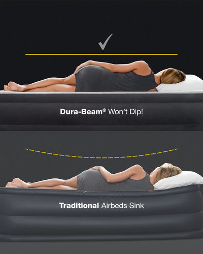 QUEEN DURA-BEAM PRESTIGE AIRBED WITH BATTERY PUMP