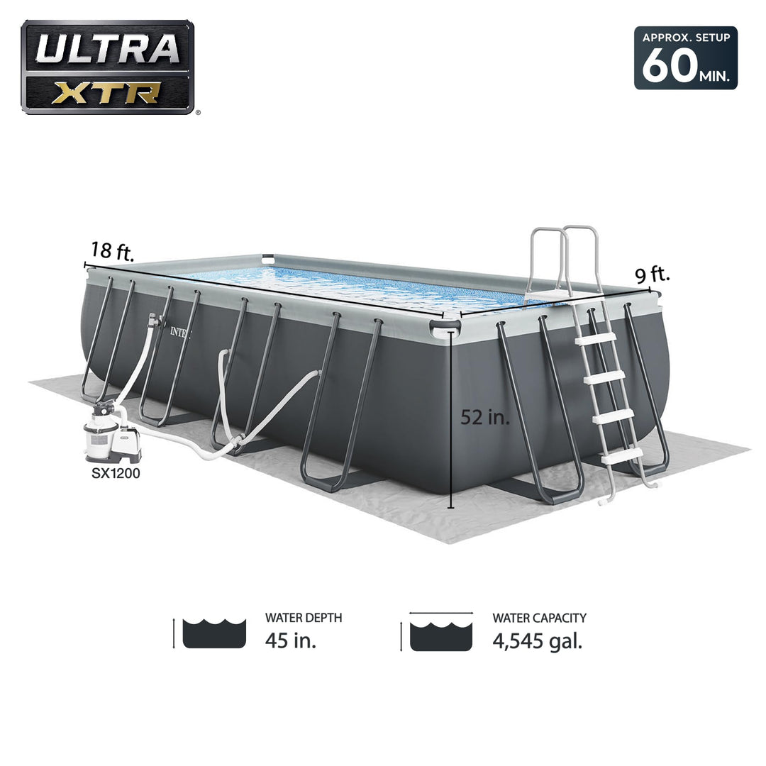 18FT X 9FT X 52IN ULTRA XTR RECTANGULAR POOL SET – DVW Website