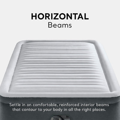 TWIN COMFORT-PLUSH AIRBED WITH FIBER-TECH RP