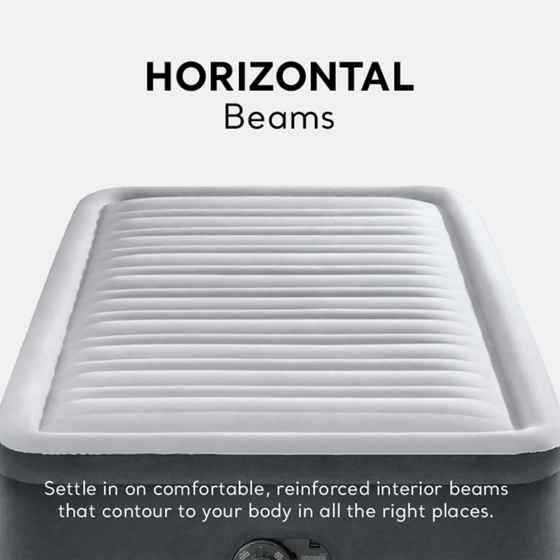 TWIN COMFORT-PLUSH AIRBED WITH FIBER-TECH RP