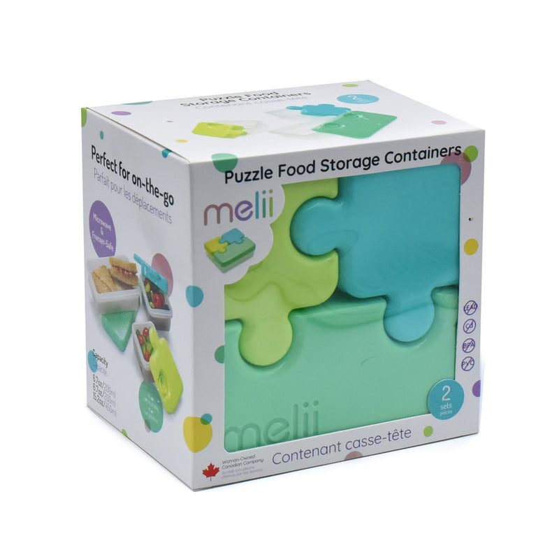 PUZZLE CONTAINER - LIME, BLUE & GREEN