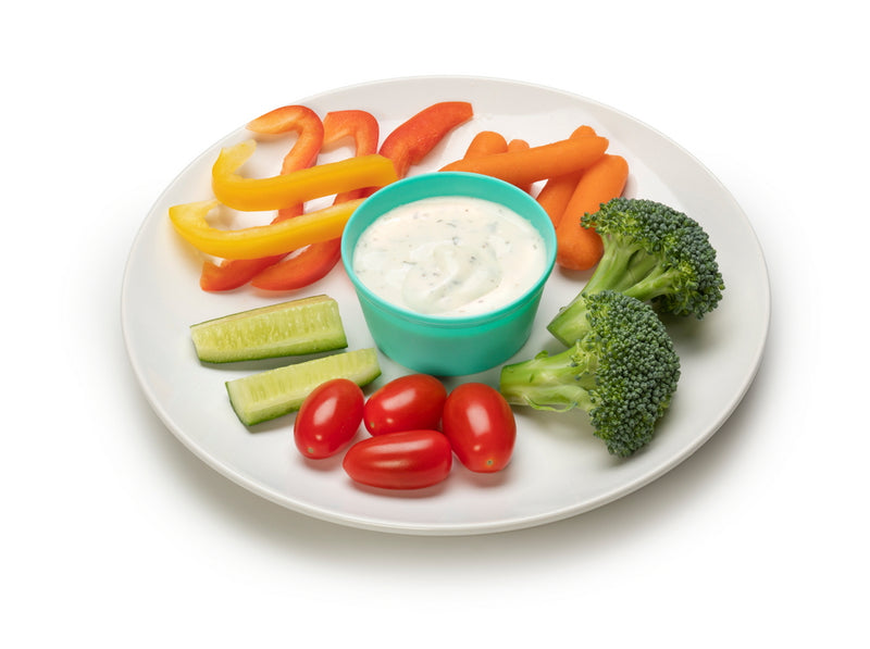 RAINBOW SILICONE FOOD CUPS (6PC SET)