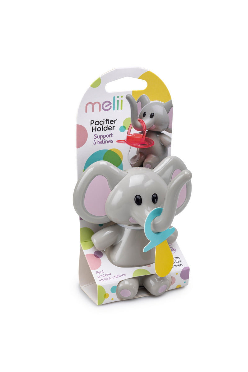 ELEPHANT PACIFIER HOLDER - PINK EARS