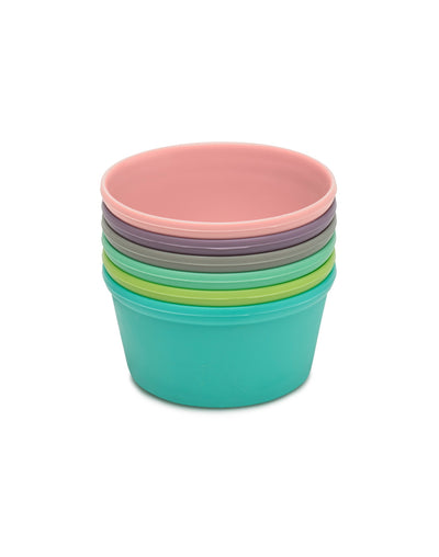 RAINBOW SILICONE FOOD CUPS (6PC SET)