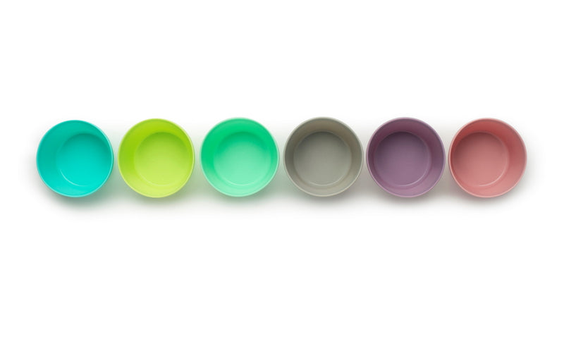 RAINBOW SILICONE FOOD CUPS (6PC SET)