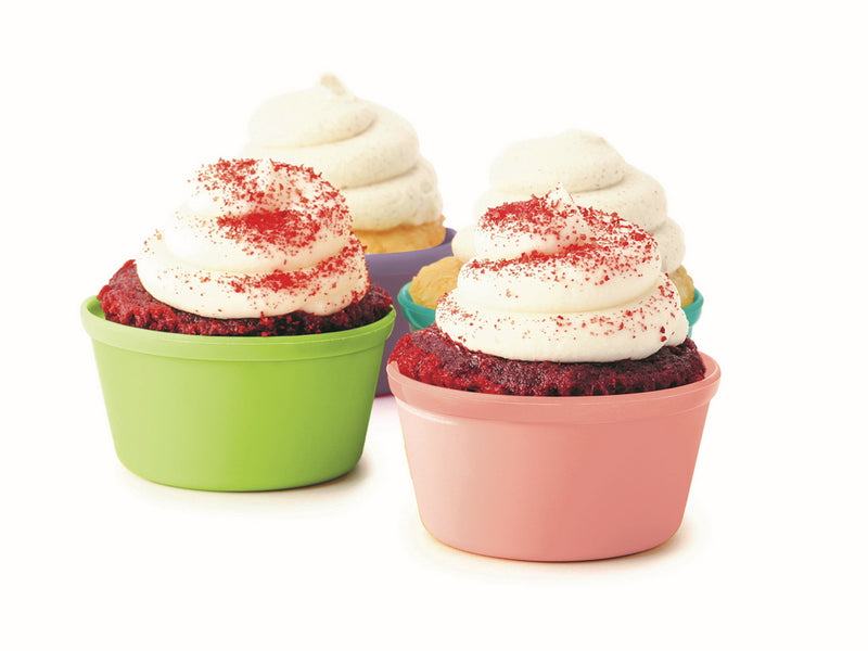 RAINBOW SILICONE FOOD CUPS (6PC SET)