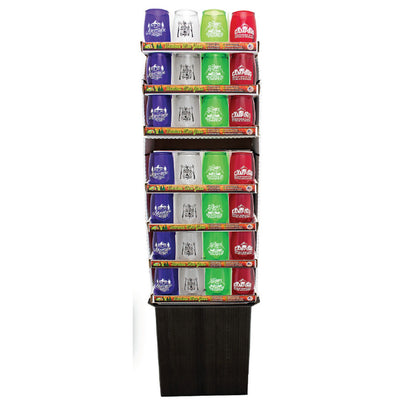 ACRYLIC - STEMLESS WINE GLASSES - CAMPING MIX (FLOOR DISPLAY 84PCS)
