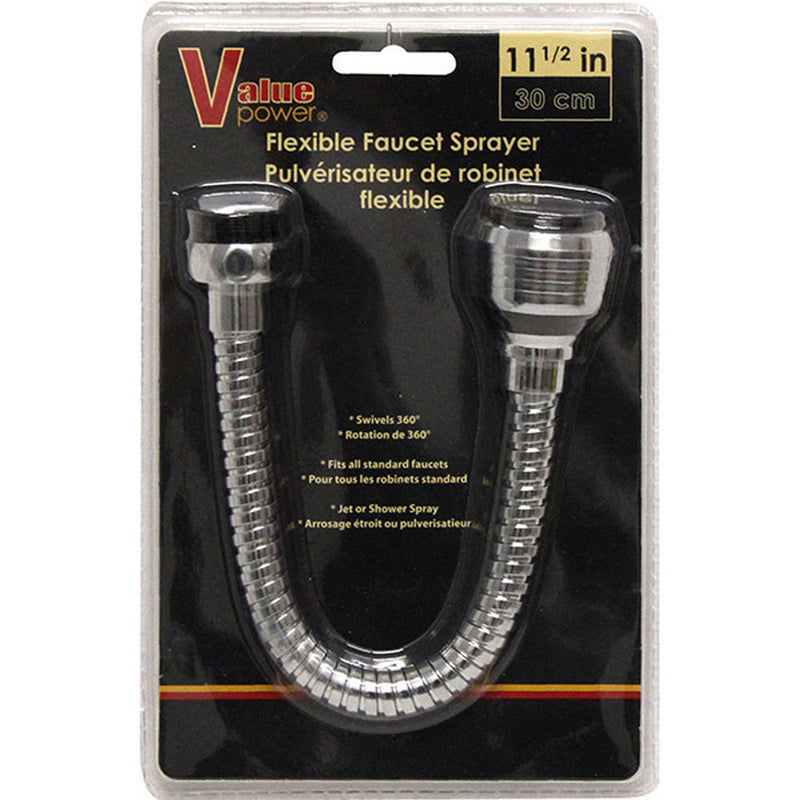 12" FLEXIBLE FAUCET SPRAYER EXTENSION