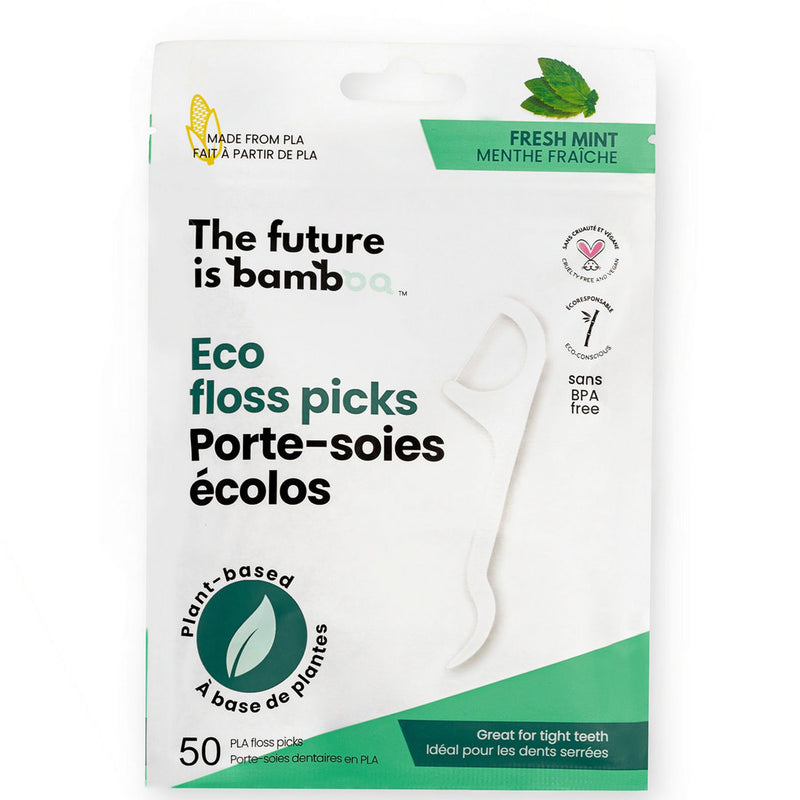 ECO FLOSS PICKS - FRESH MINT