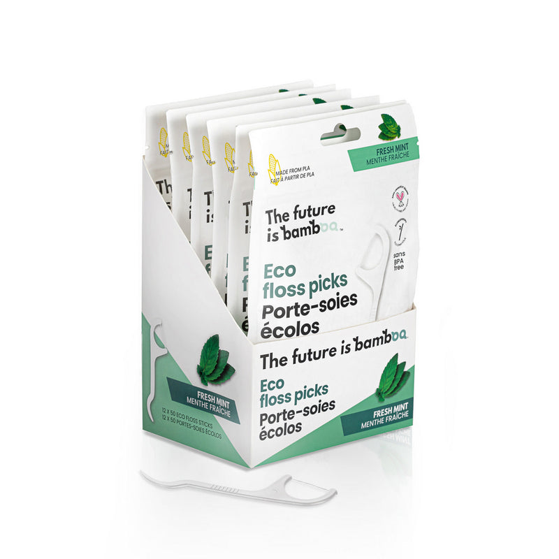 ECO FLOSS PICKS - FRESH MINT