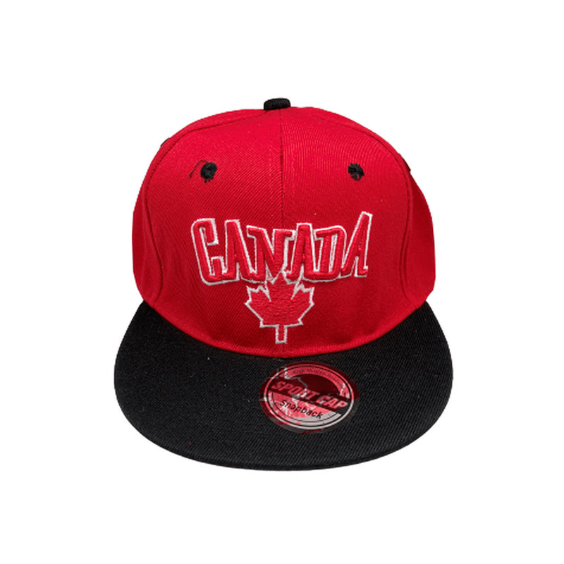 CANADA CAP - CANADA & LEAVES ON FRONT - ROUND BRIM
