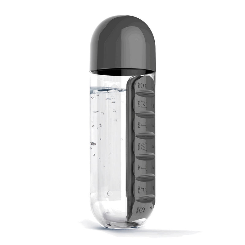 PILL ORGANIZER BOTTLE (BLACK)