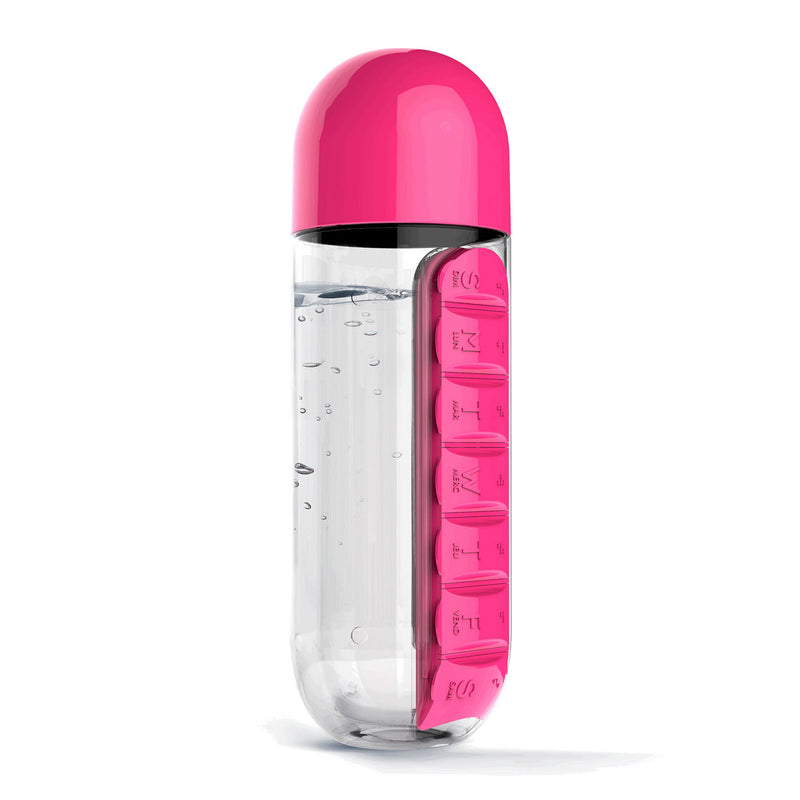 PILL ORGANIZER BOTTLE (PINK)