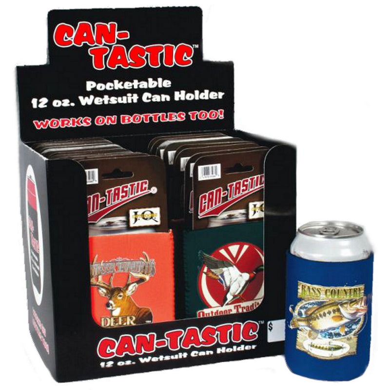 CD - CAN-TASTIC JQW OUTDOORS NEOPRENE CAN COOLER