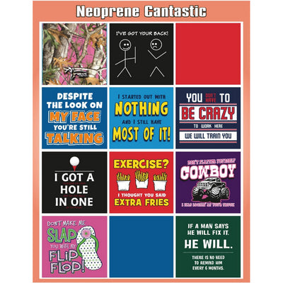 CD - CAN-TASTIC NOVELTY SAYINGS NEOPRENE CAN COOLER