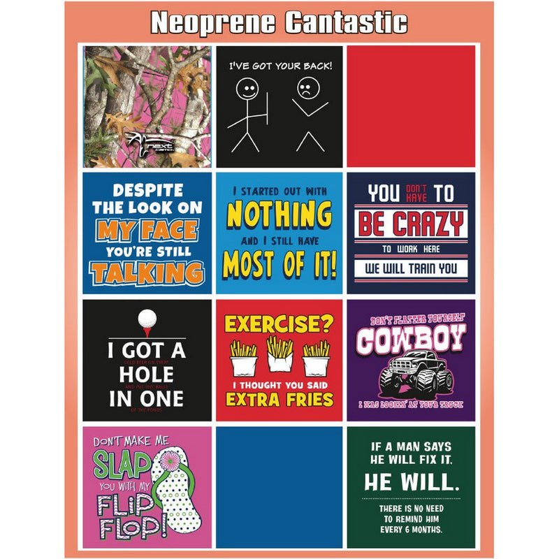 CD - CAN-TASTIC NOVELTY SAYINGS NEOPRENE CAN COOLER