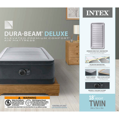 TWIN COMFORT-PLUSH AIRBED WITH FIBER-TECH RP